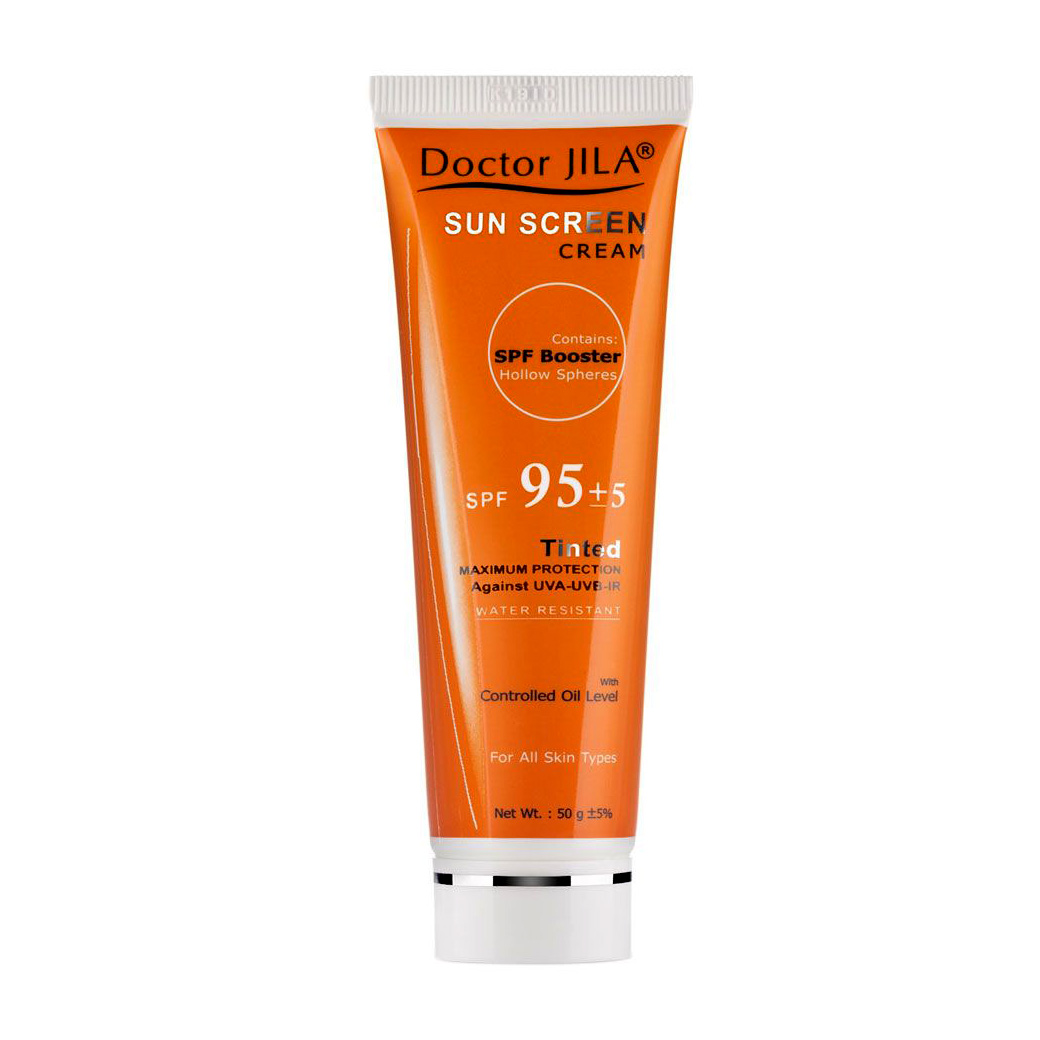 کرم ضد آفتاب دکتر ژیلا رنگی SPF95 حجم 50 میل