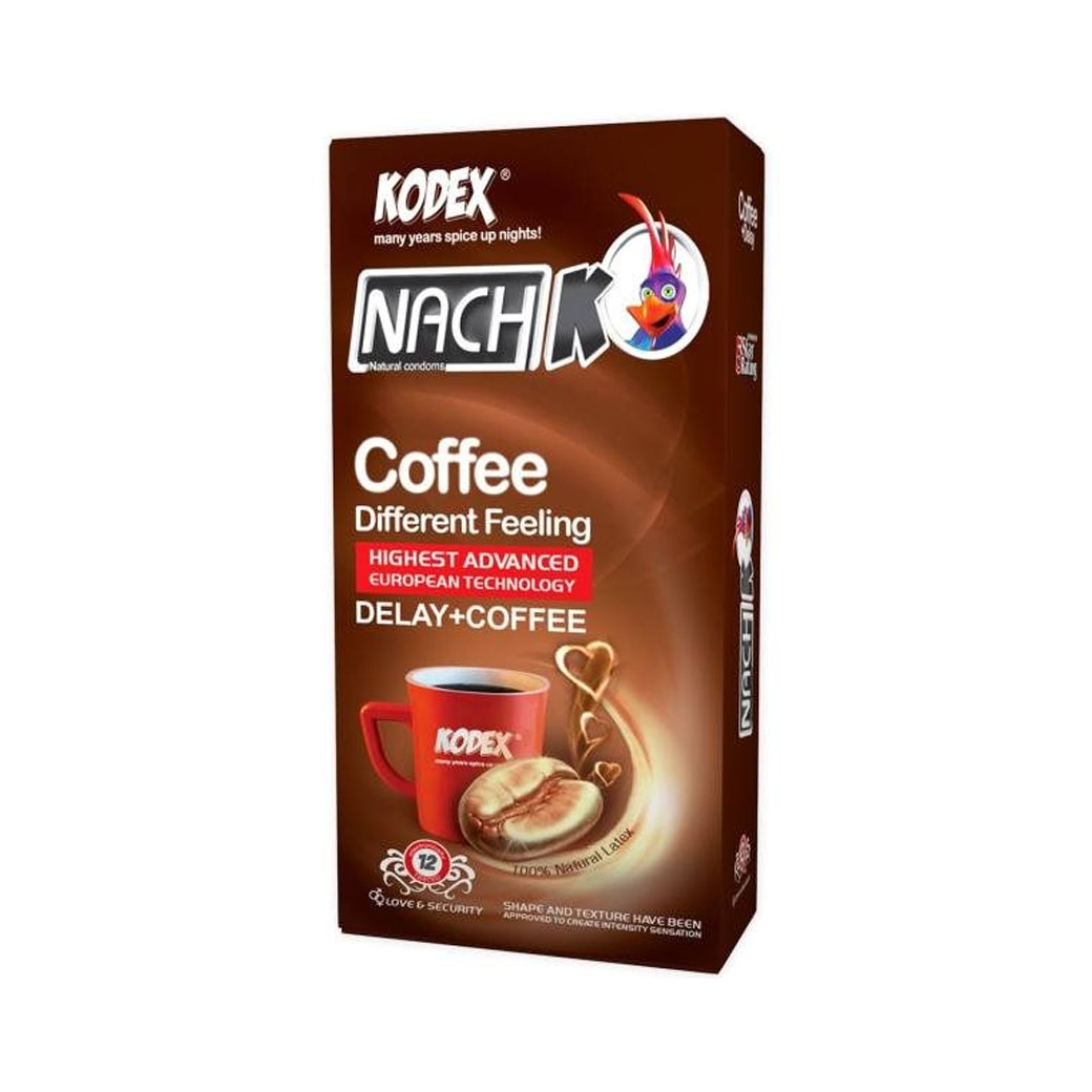 کاندوم فوق العاده نازک و تاخیری کدکس مدل Cofee بسته 12 عددی