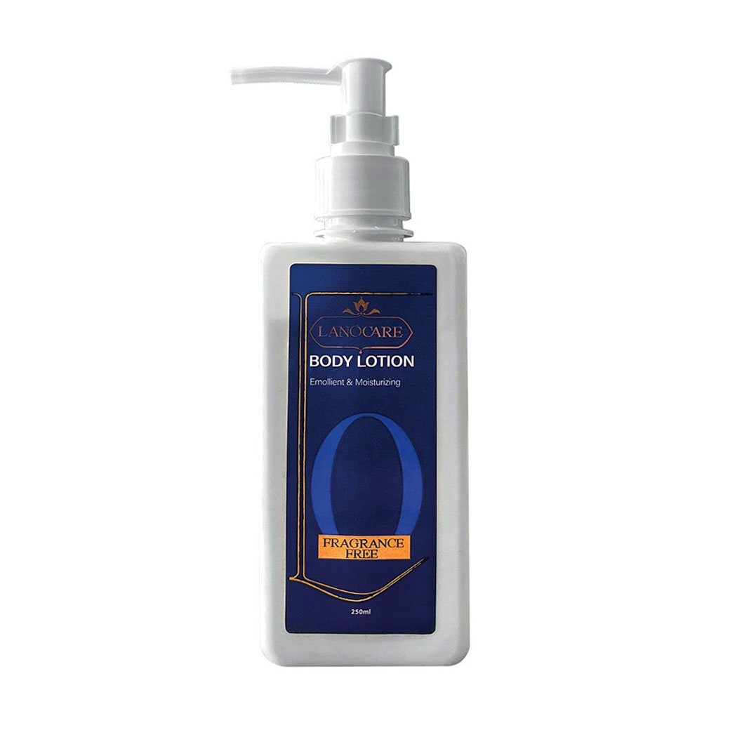 لوسیون بدن آبرسان لانوکر مدل Fragrance Free فاقد اسانس 250 میل