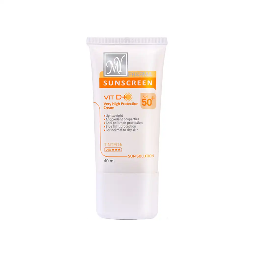 کرم ضد آفتاب مای فارما بی رنگ مینرال SPF50 حجم 40 میل
