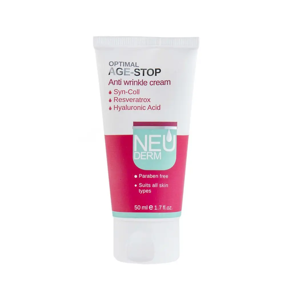 کرم ضد چروک نئودرم مدل Optimal Age Stop حجم 50 میل