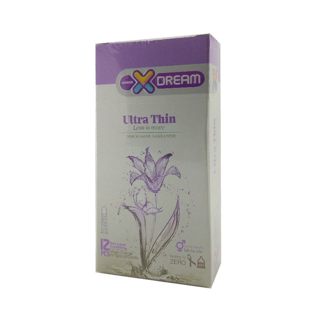 کاندوم بسیار نازک ایکس دریم مدل Ultra Thin بسته 12 عددی