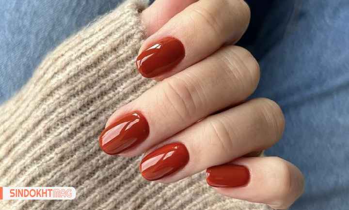 رنگ لاک پاییزی برای پوست سبزه، رنگ نارنجی