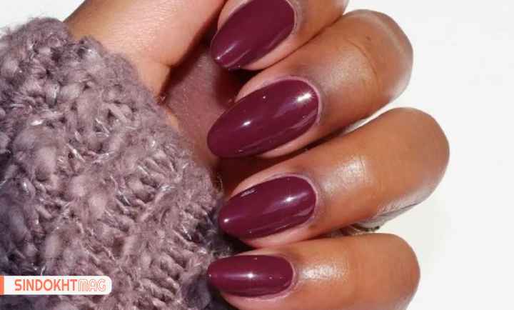 رنگ لاک پاییزی برای پوست سبزه، رنگ بنفش