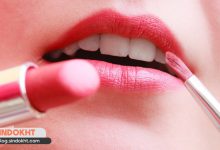 زدن رژ لب
