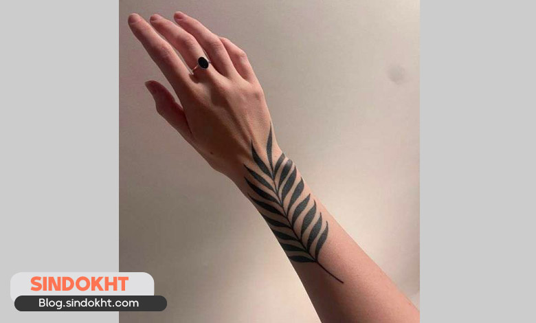 طرح حنا روی پا ساده و شیک